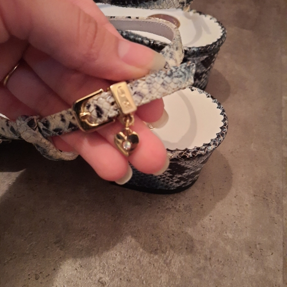 Ilasio Renzoni Animal Print Sandal Jewels Ankle Strap - Picture 6 of 9